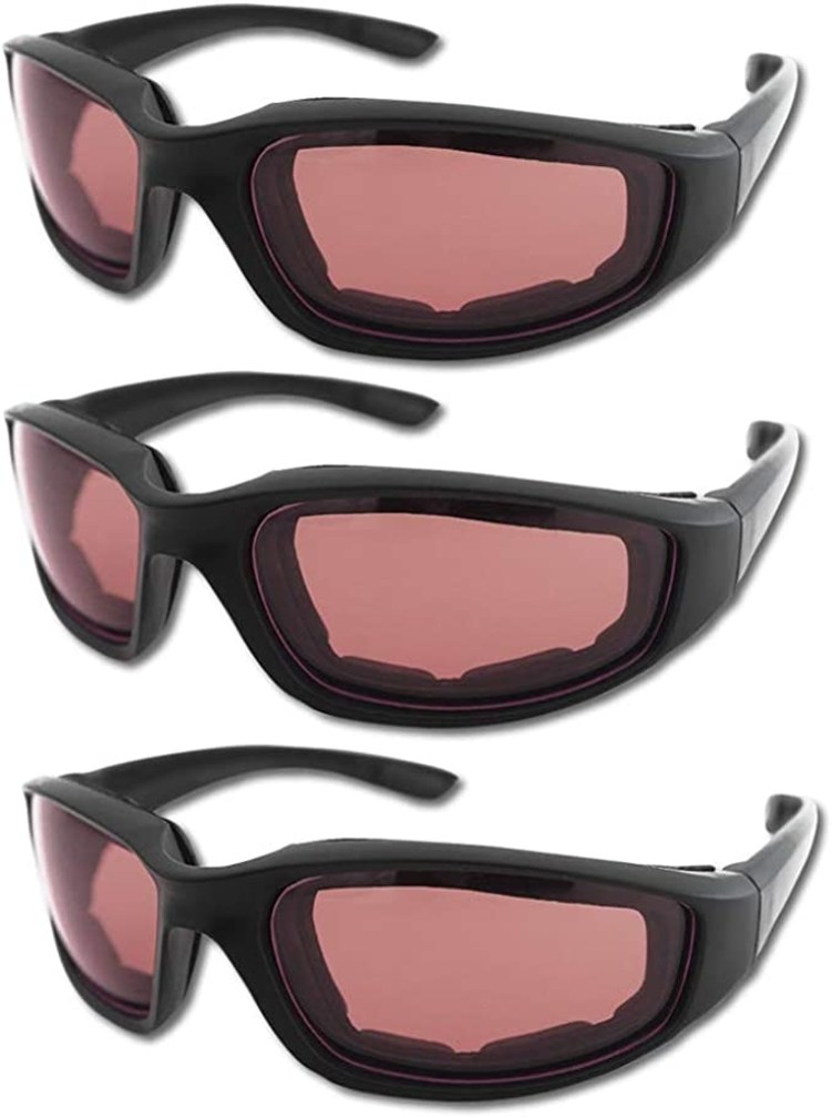 Surpassme Motorcycle Riding Glasses Three-Pack