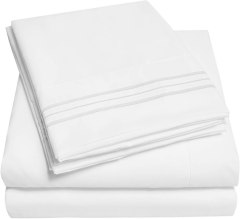 Sweet Home Collectio 1500 Supreme Collection Bed Sheet Set - Extra Soft, Elastic  Corner Straps, Deep Pockets, Wrinkle & Fade Resistant Sheets Set, Lu