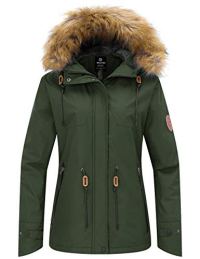 Wantdo Waterproof Lined Hooded Mountain Parka