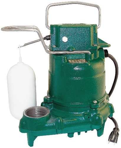 Zoeller Mighty-Mate Submersible Sump Pump, 1/3 Hp